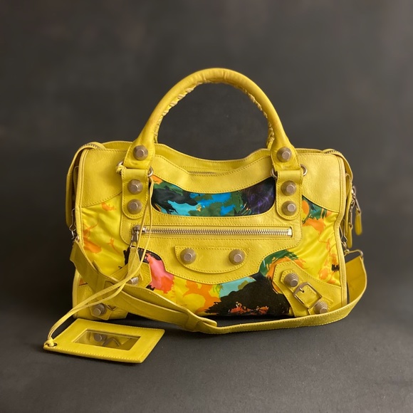 Balenciaga Giant City Floral Bouton D’or w/ Strap - Picture 1 of 8